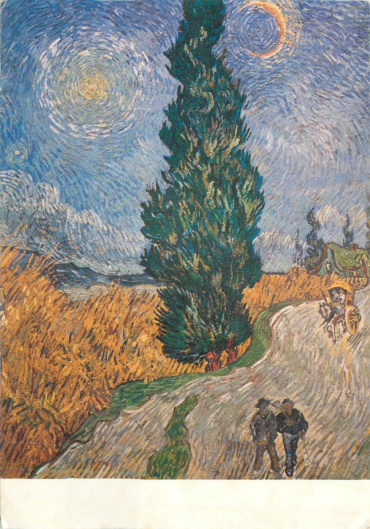 CPM Vincent Van Gogh (1853 1890) Cypres met ster St Remy 1890