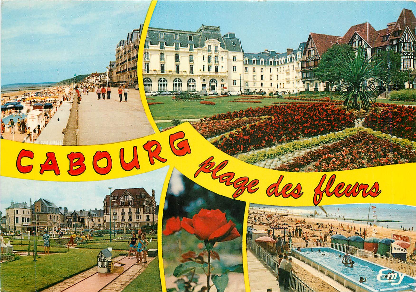 Cabourg — plage des fleurs — Éditeur Emy, n° 3602
