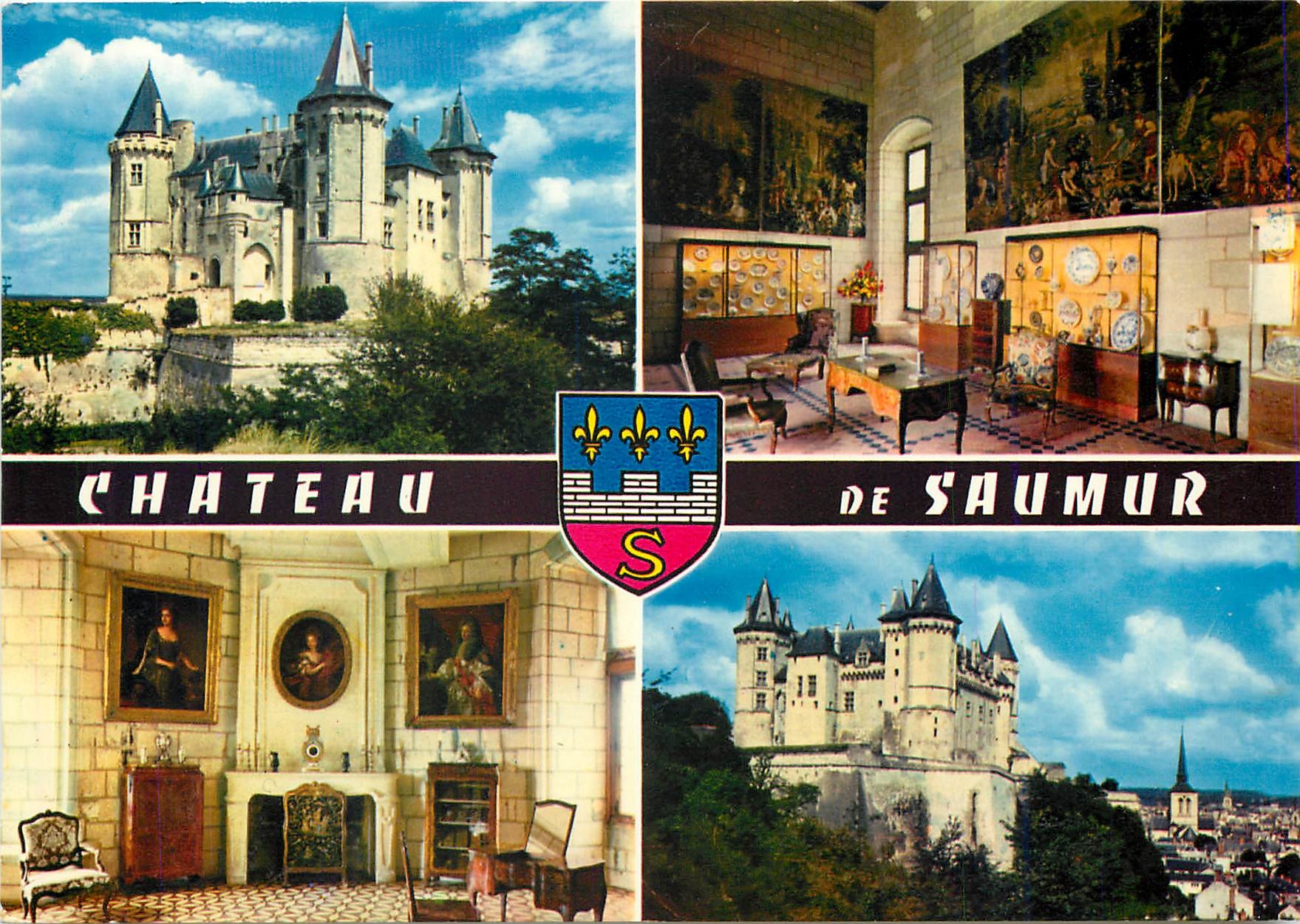 CPM Saumur (Maine et Loire) Les Chateaux de la Loire Le Chateau fut reconstruit a la fin du XIVe s p