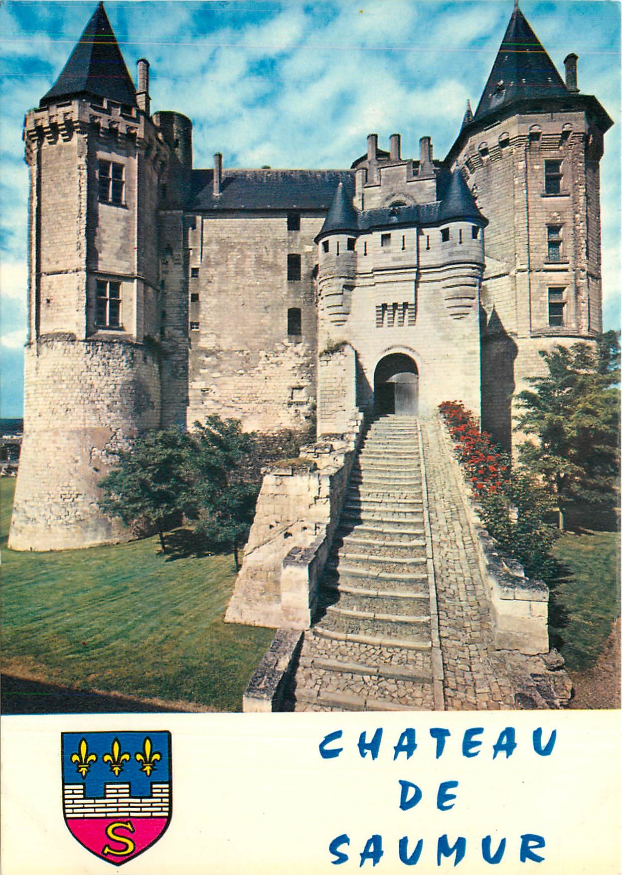 CPM Saumur (Maine et Loire) Les Chateau de La Loire Le Chateau Construit a la fon du XIVe s par Loui