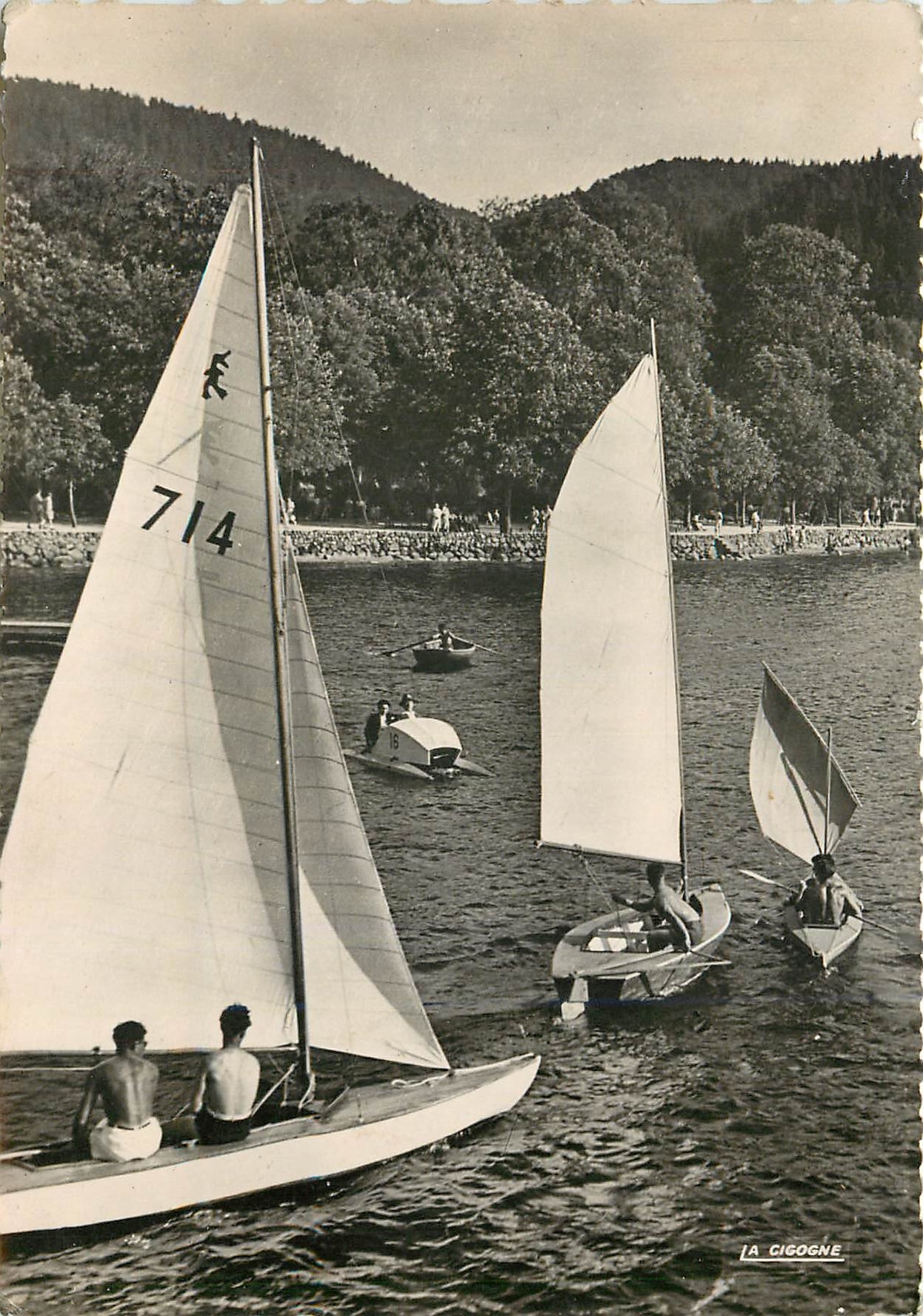 CPM Gerardmer Voillers sur le Lac Bateaux