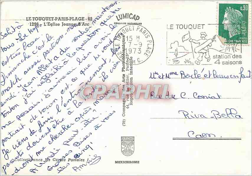 L'Église Jeanne d'Arc — Le Touquet-Paris-Plage — éditée par IRIS — Rückseite