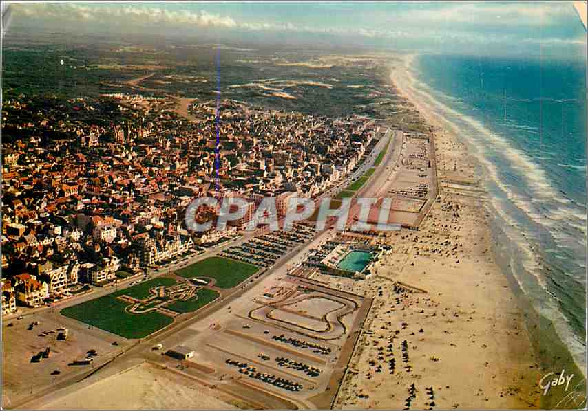 CPM La Plus Belle Plage de la Cote d'Opale Le Touquet Paris Plage (P de C) Vue generale