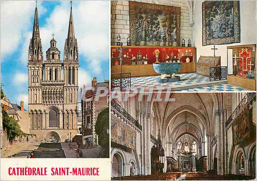 CPM En Anjou Angers (Maine et L) Cathedrale St Maurice le tresor la nef