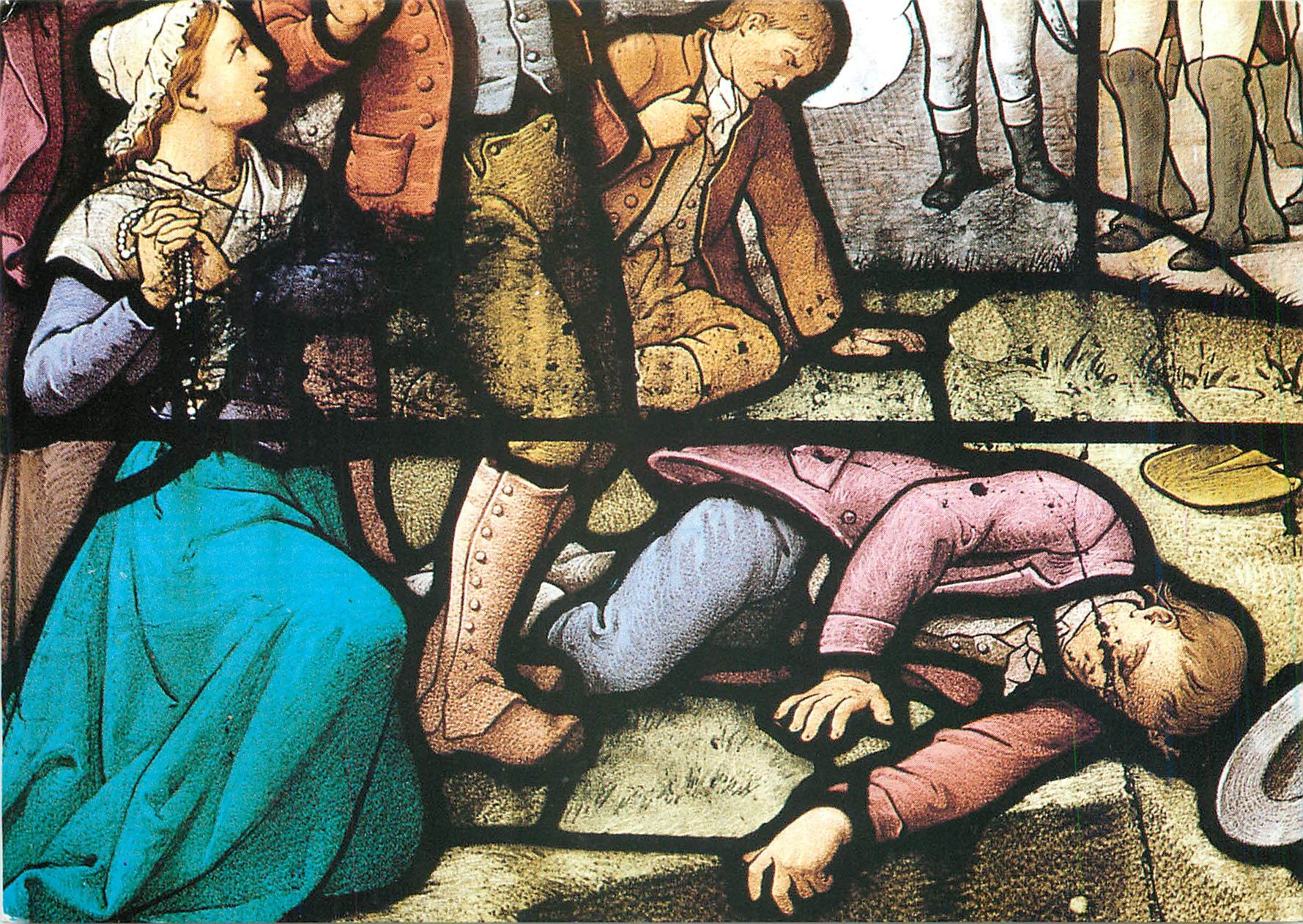 CPM Pres Angers (M et L) Chaplelle du Champ des Martyrs d'Avrille elevee en souvenir
