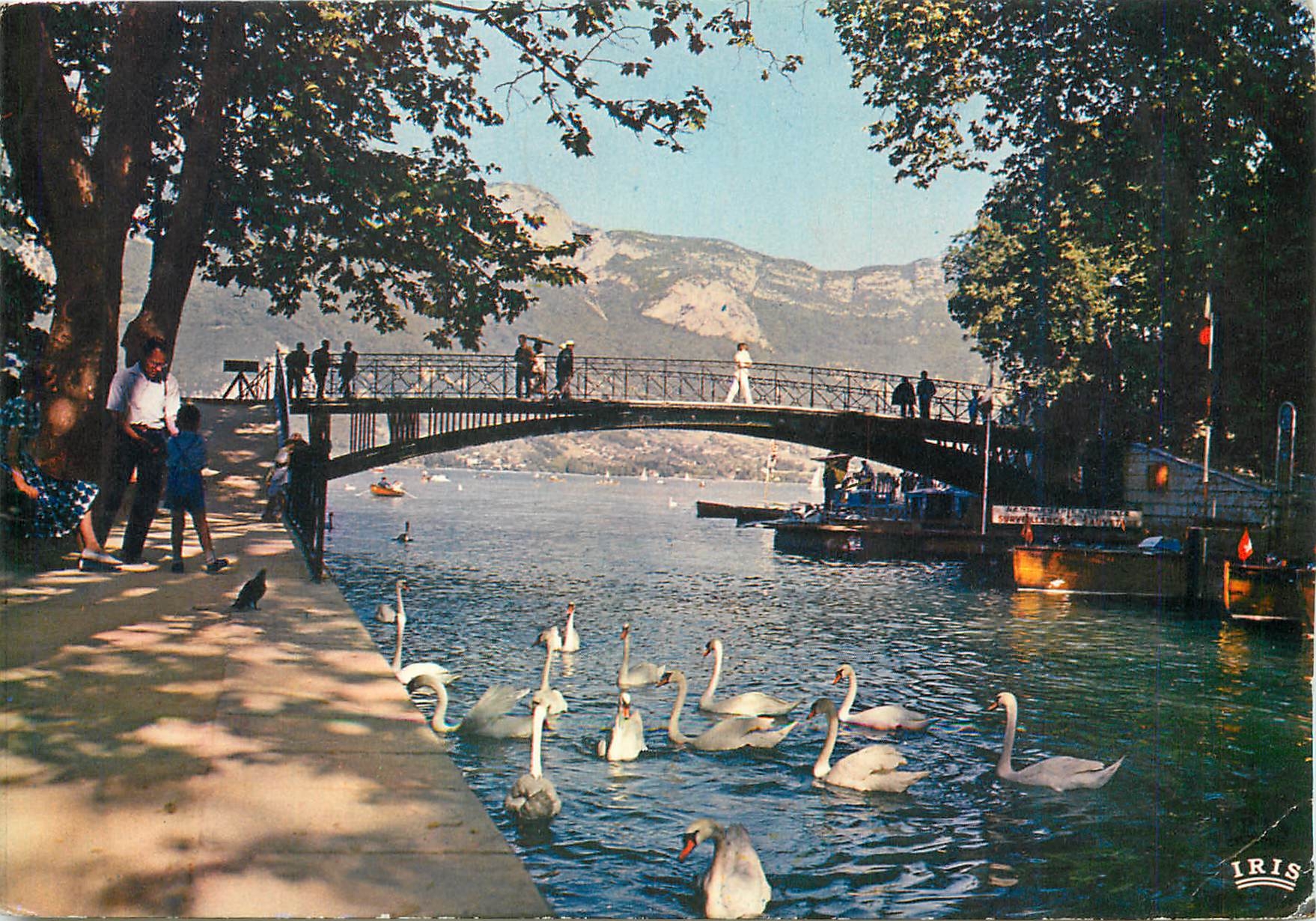 Anneyce (Haute-Savoie) — Le pont des Amours et le mont Veyrier (1300 m.) — IRIS