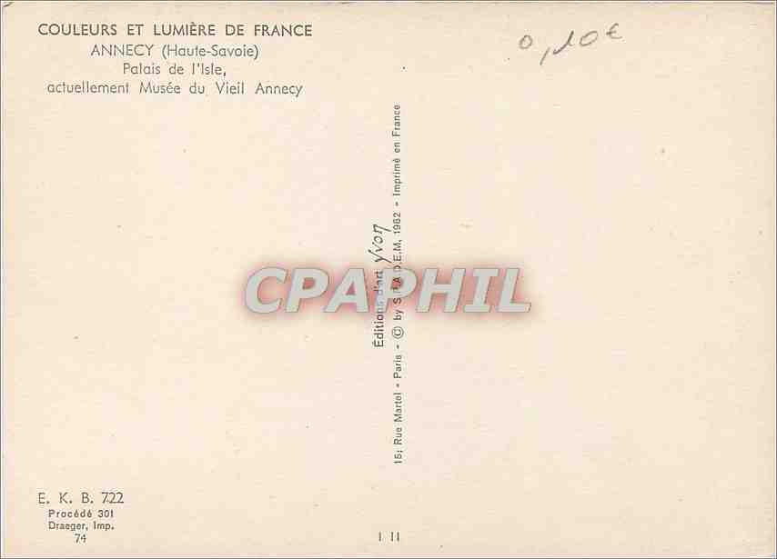 Annecy — Palais de l'Isle, actuellement Musée du Vieil Annecy — Éditions Martel — Reverso