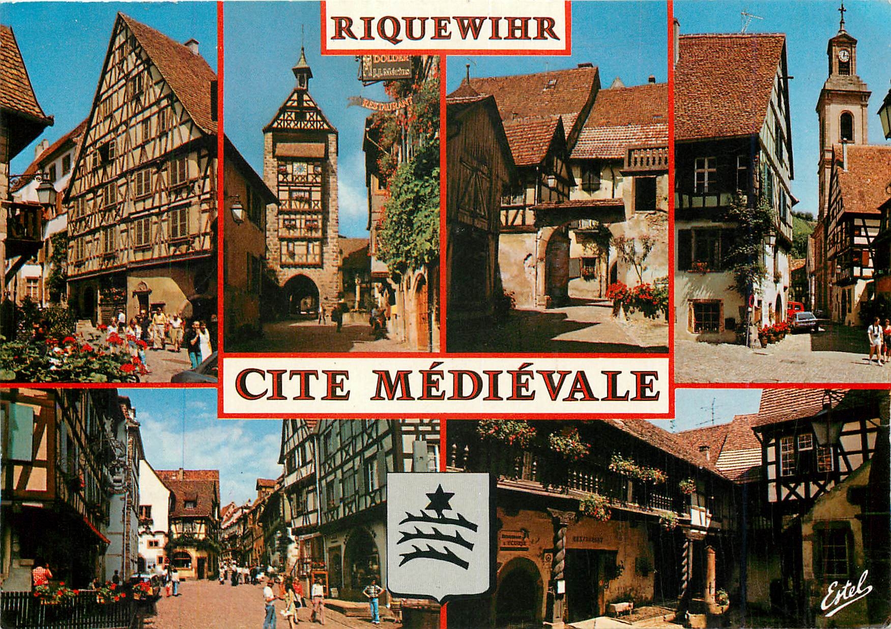 Riquewihr — Mittelalterliche Stadt — Verlag Estel, Seriennummer nicht sichtbar