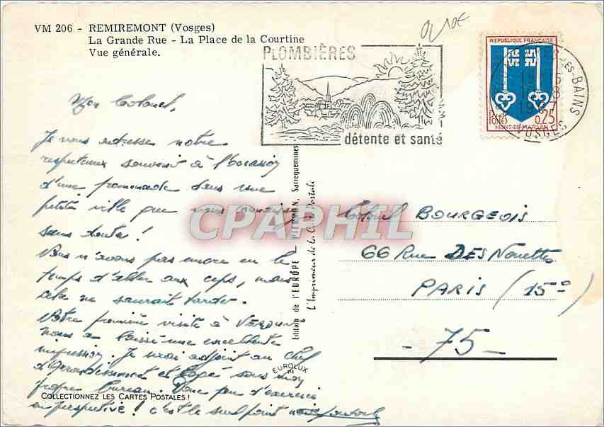 Remiremont — Vue générale — Plombières — Rückseite