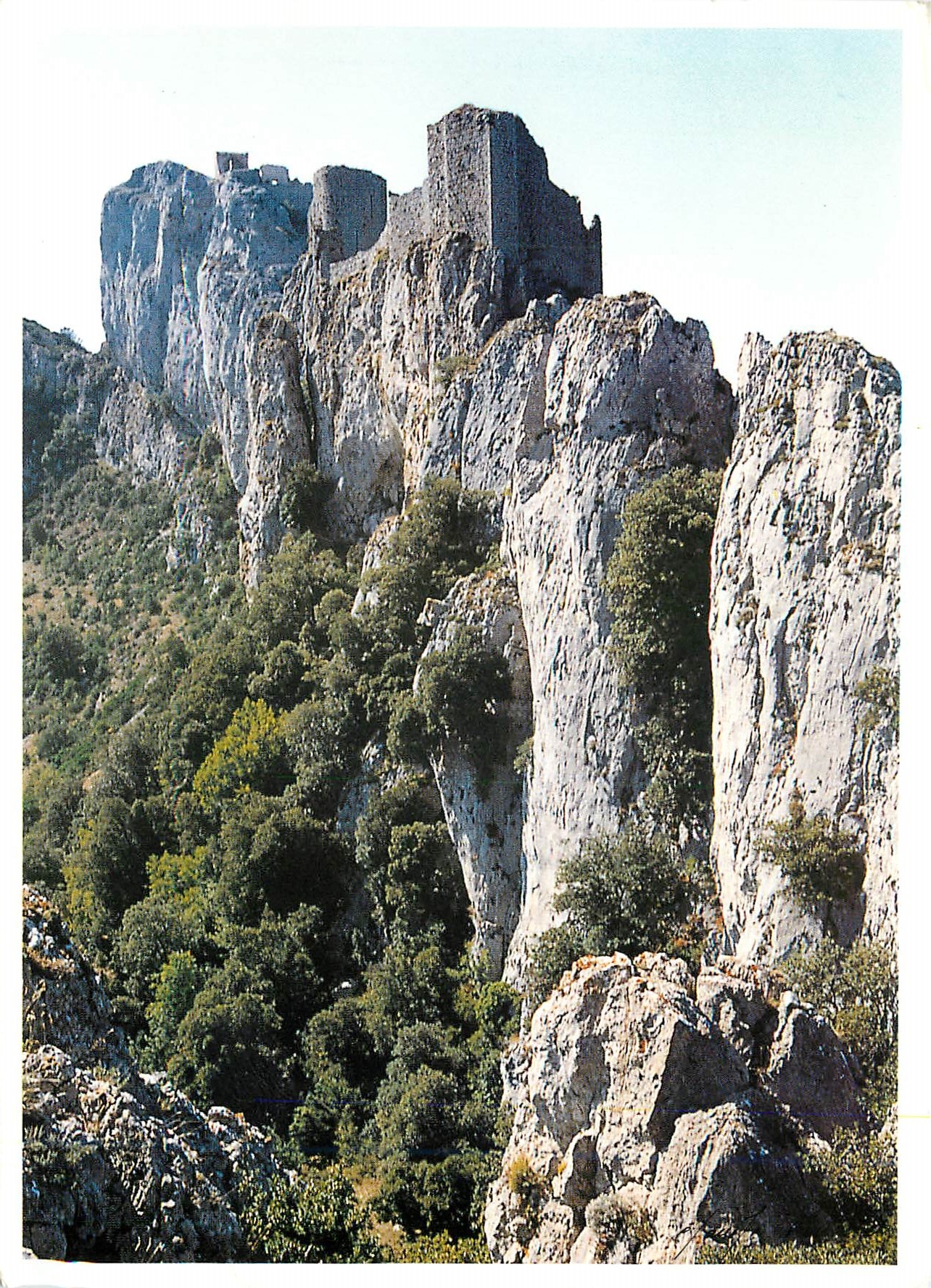 Château de Peyrepertuse — L'étrave de la Citadelle — CPA PHIL