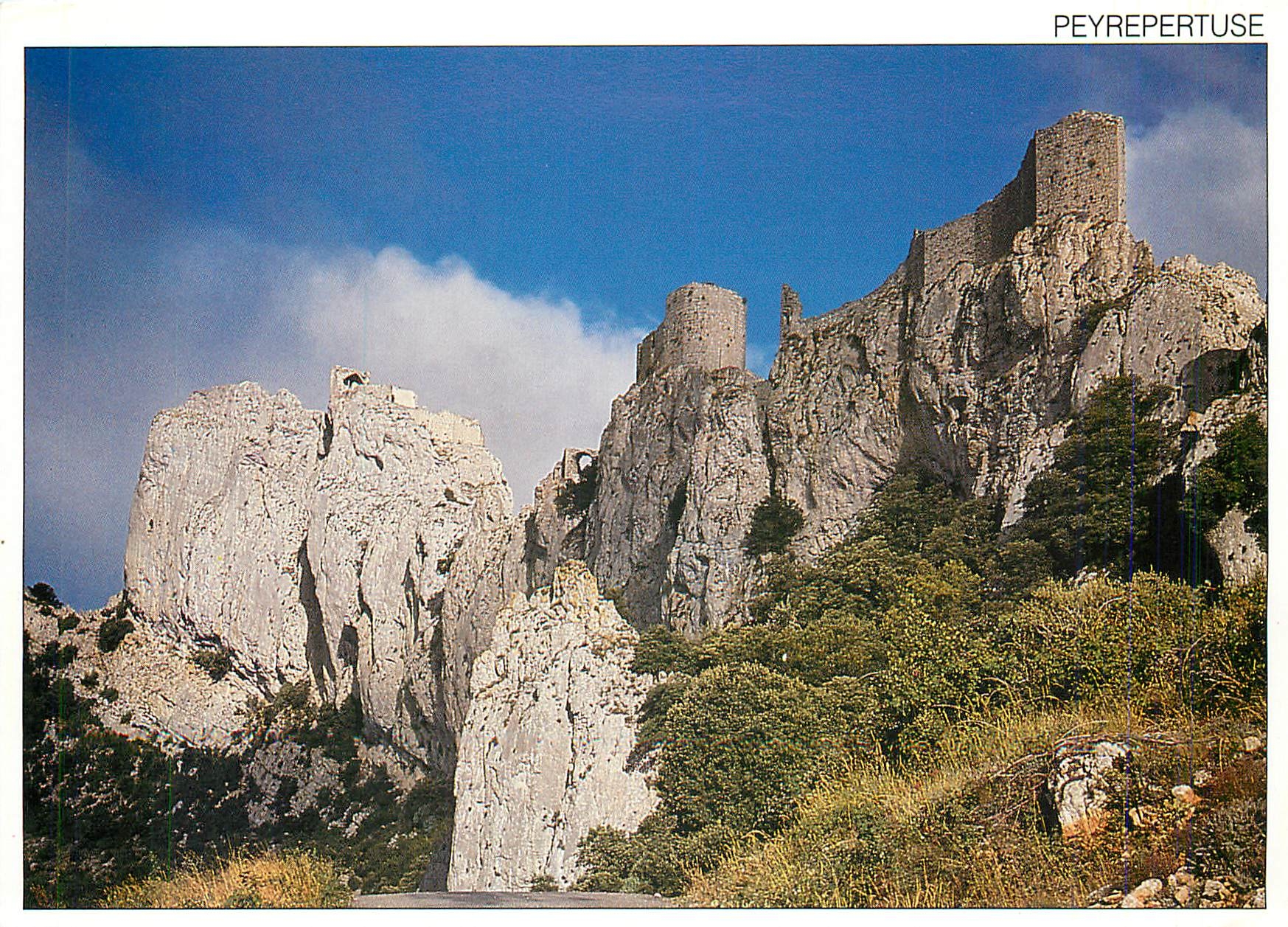 Peyrepertuse — Château sur éperon rocheux — Objectif Sud, n° X33