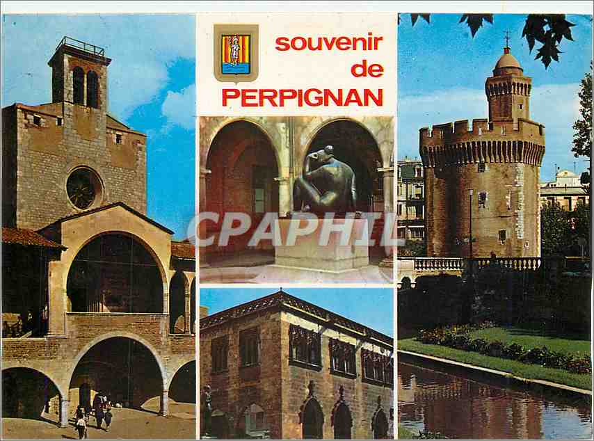 CPM Arts et Couleurs du Roussillon Perpignan le Palais des Rois de Mosaique