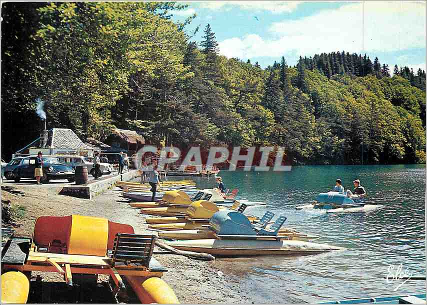 CPM Auvergne Pittoresque et Touristique lac Pavin (P de D) Les Pedalos