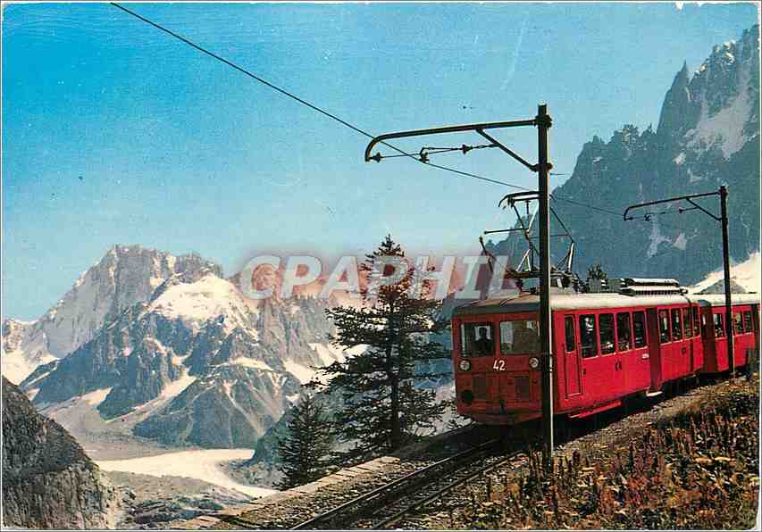 Train du Montenvers — Mont Blanc — Éditions G.R.M. n°7.503