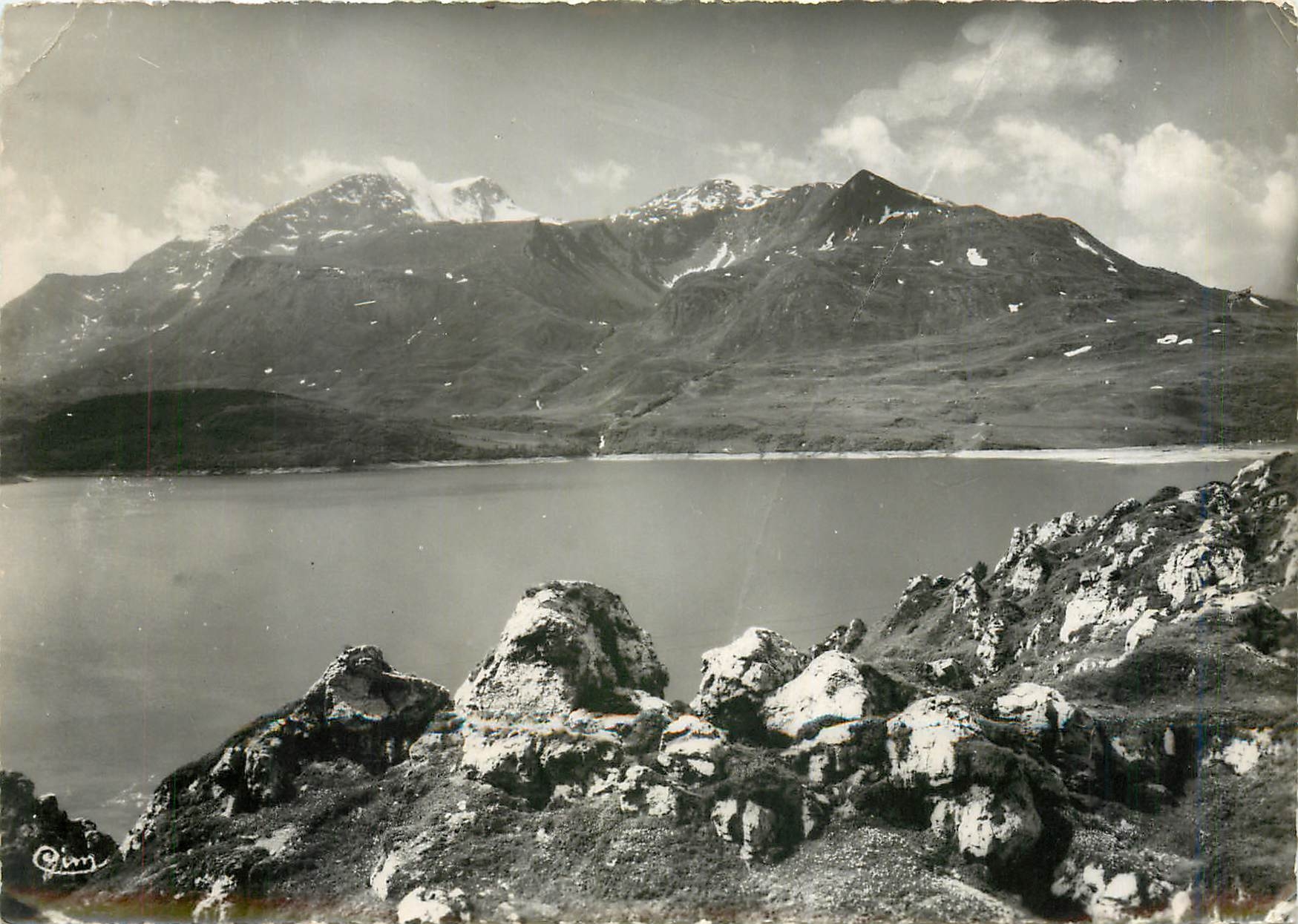 CPM Mont Cenis (Savoie) alt 2000 m le Lac et les Rocher Blancs