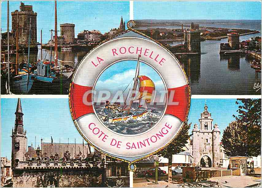 CPM La Rochelle Cote de Saintonge De gauche a droite Le Port et les trois Tours
