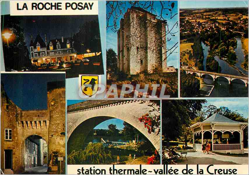 CPM La Roche Posay (Vienne)  Station thermale de la peau Le Casino la Tour Carree Vallee de la Creus