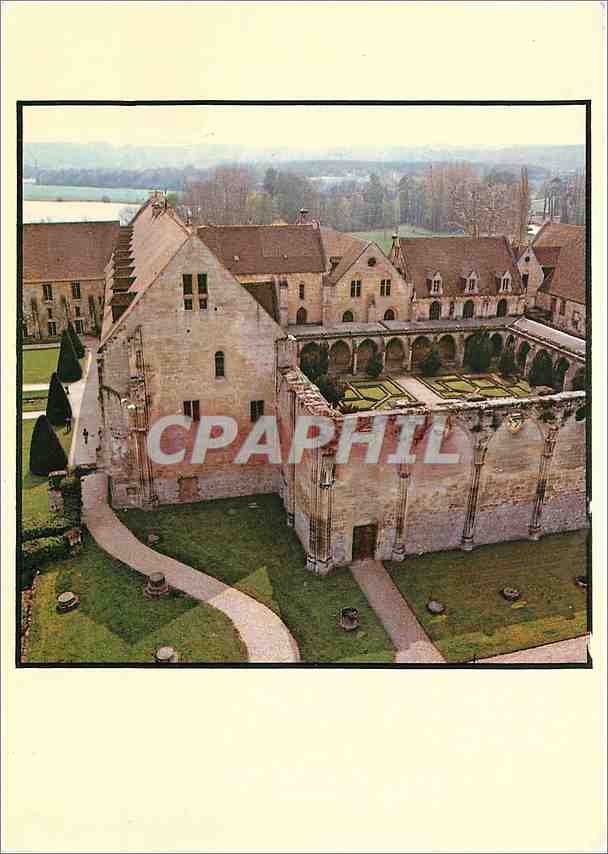 CPM Abbaye de Royaumont Asnieres sur Oise) L'Abbaye vue de la tourelle du croisillon