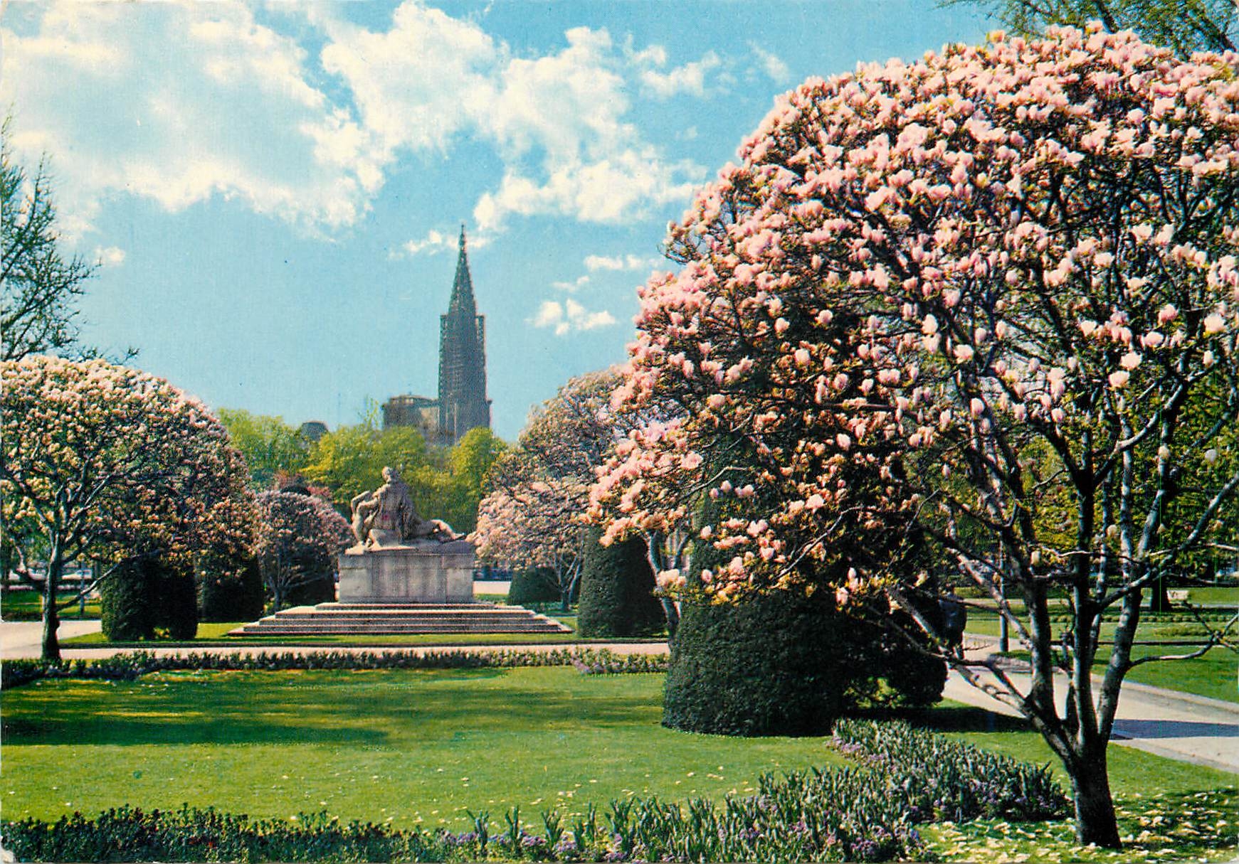 Straßburg im Frühling — La Place de la République — Künstlereditionen MARASCO S.A. Straßburg