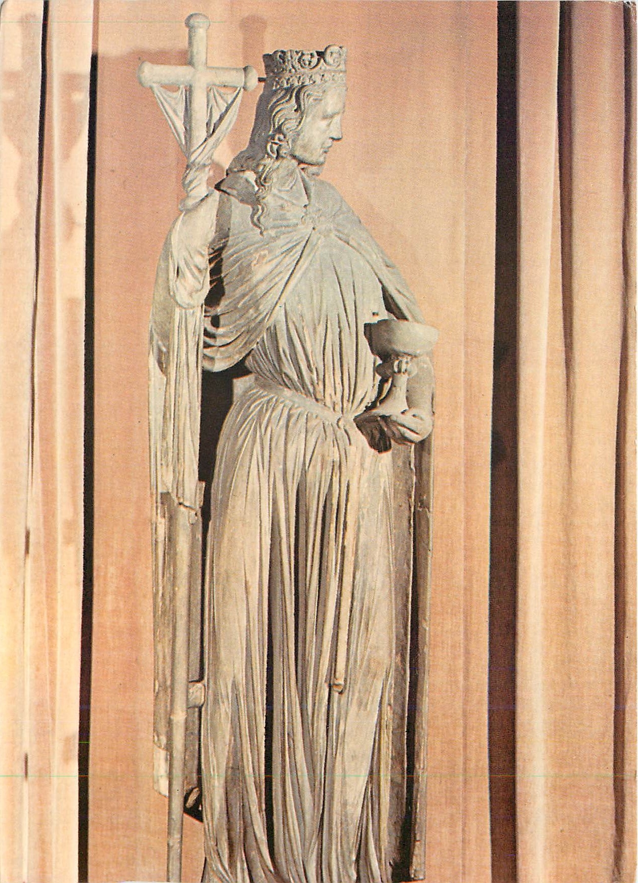 CPM Strasbourg La Cathedrale L'Eglise allegorie du Christianisme Quart du XIIIe s