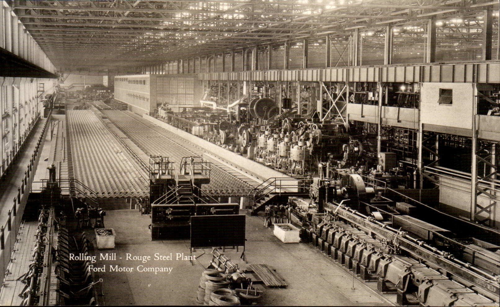 Etats Unis CPA Rolling Mill Rouge Steel Plant Ford Motor Company Automobile Car Voiture