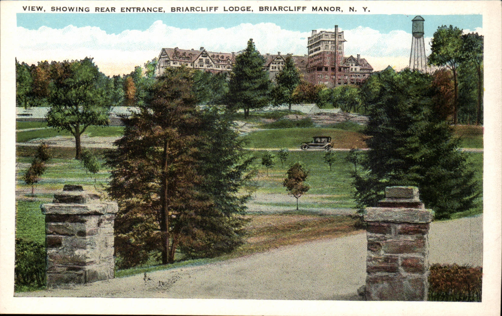 etats Unis CPA View Showing Rear Entrance Briarcliff Lodge New York