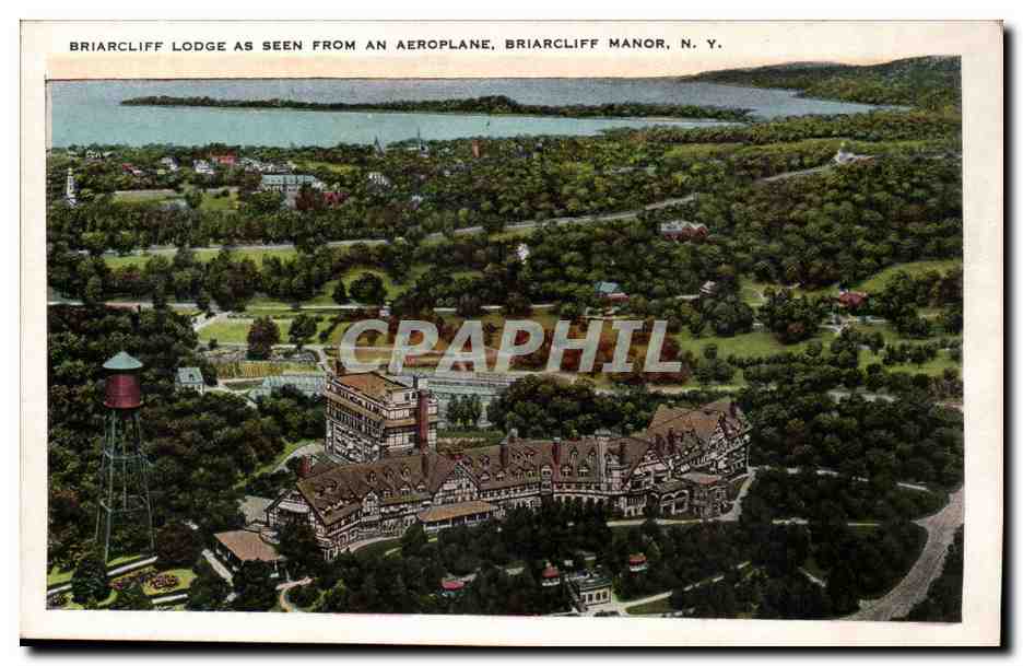 etats Unis CPA Briarcliff Lodge as seen from an aeroplane Manor New York