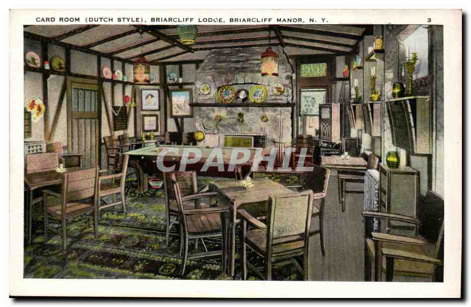 etats Unis CPA Card room (Dutch style) Briarcliff Ldoge Manor New York