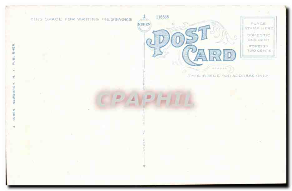 etats Unis CPA Card room (Dutch style) Briarcliff Ldoge Manor New York — Rückseite