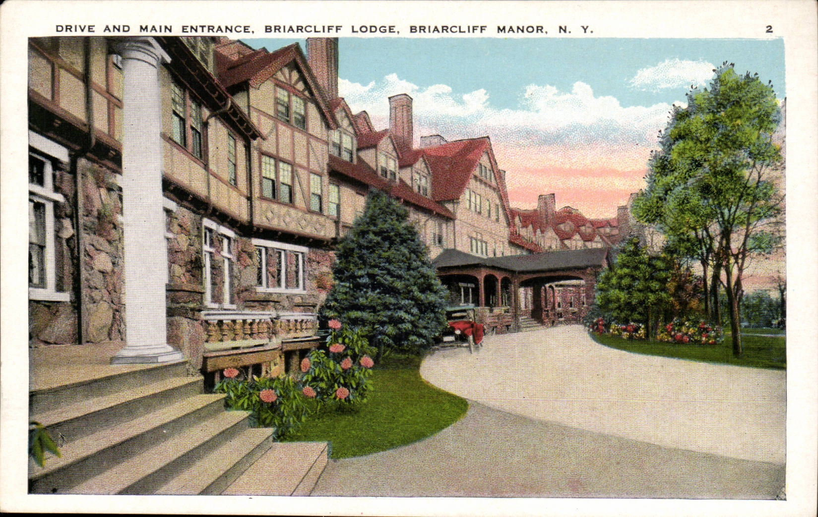 etats Unis CPA CDrive and main entrance Briarcliff Lodge Manor New York