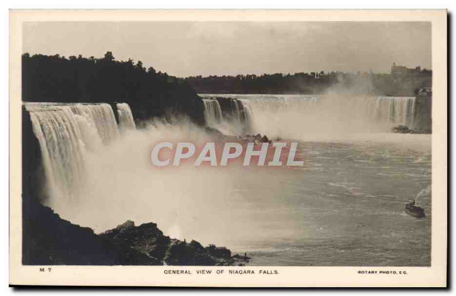 etats Unis CPA General view of the Niagara Falls Canada