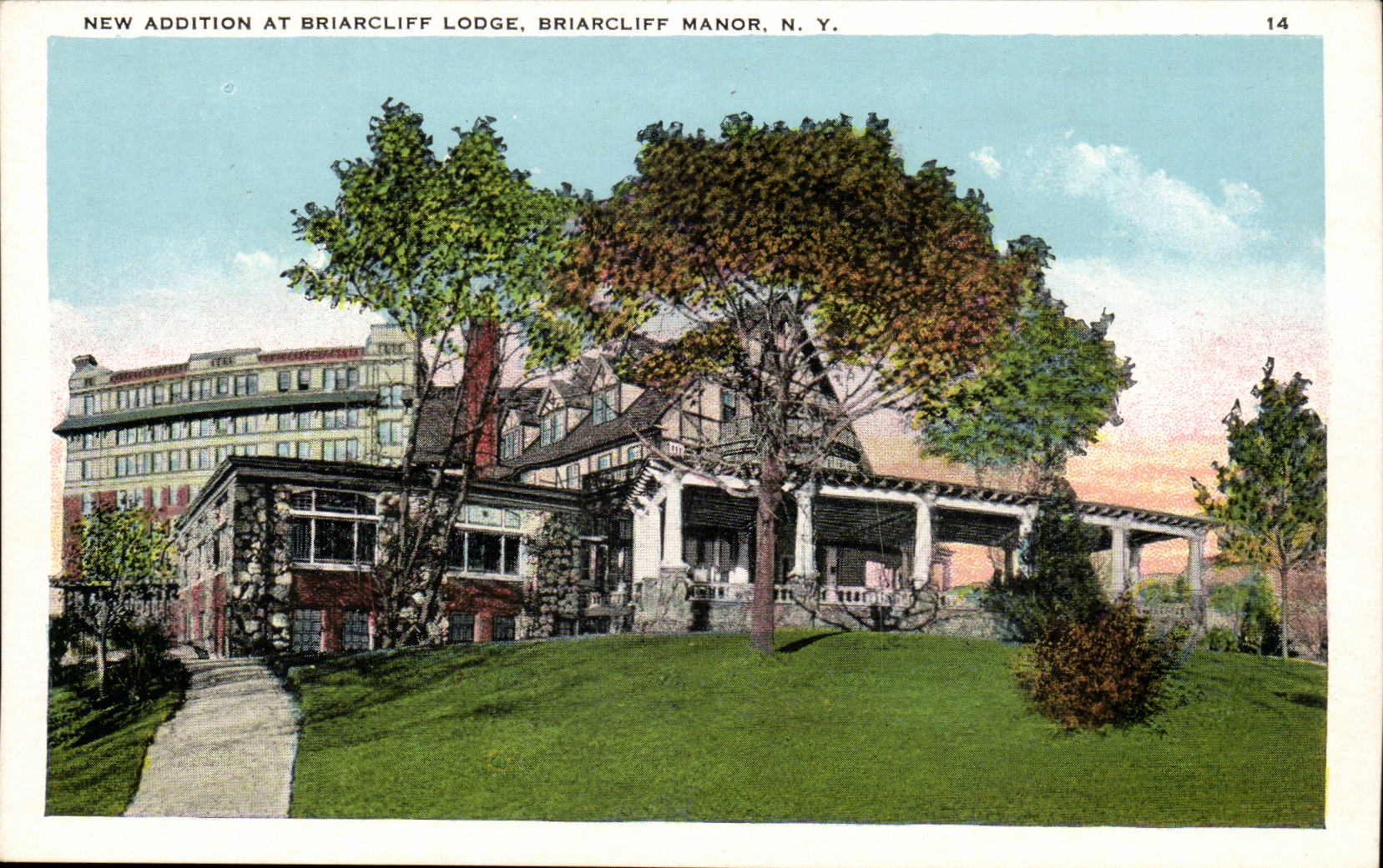 Etats Unis CPa New addition at Biarcliff Lodge Manor New York