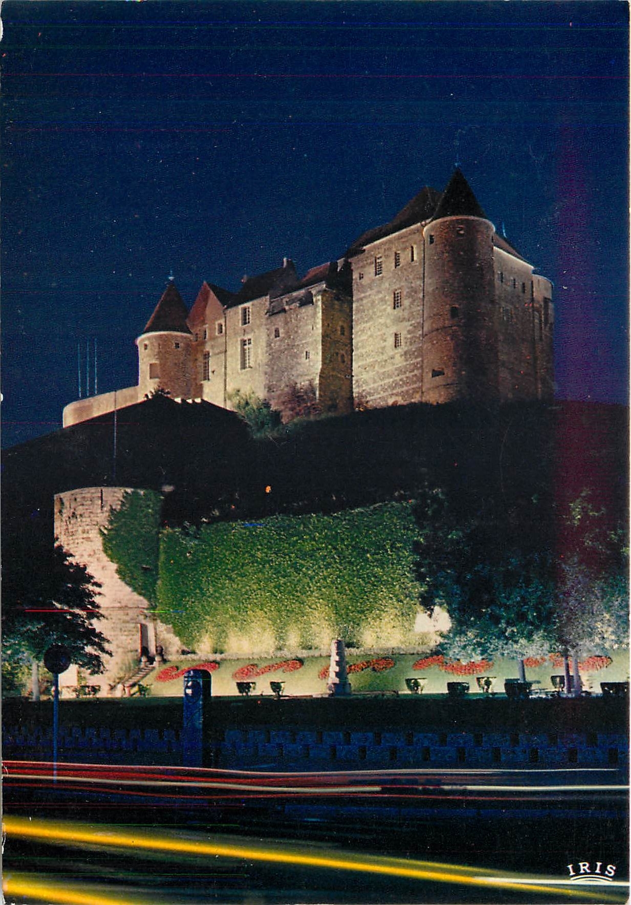 CPM Dieppe Le chateau la nuit 