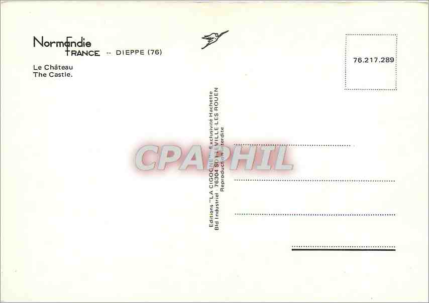 CPM Dieppe Le Chateau  — Rückseite