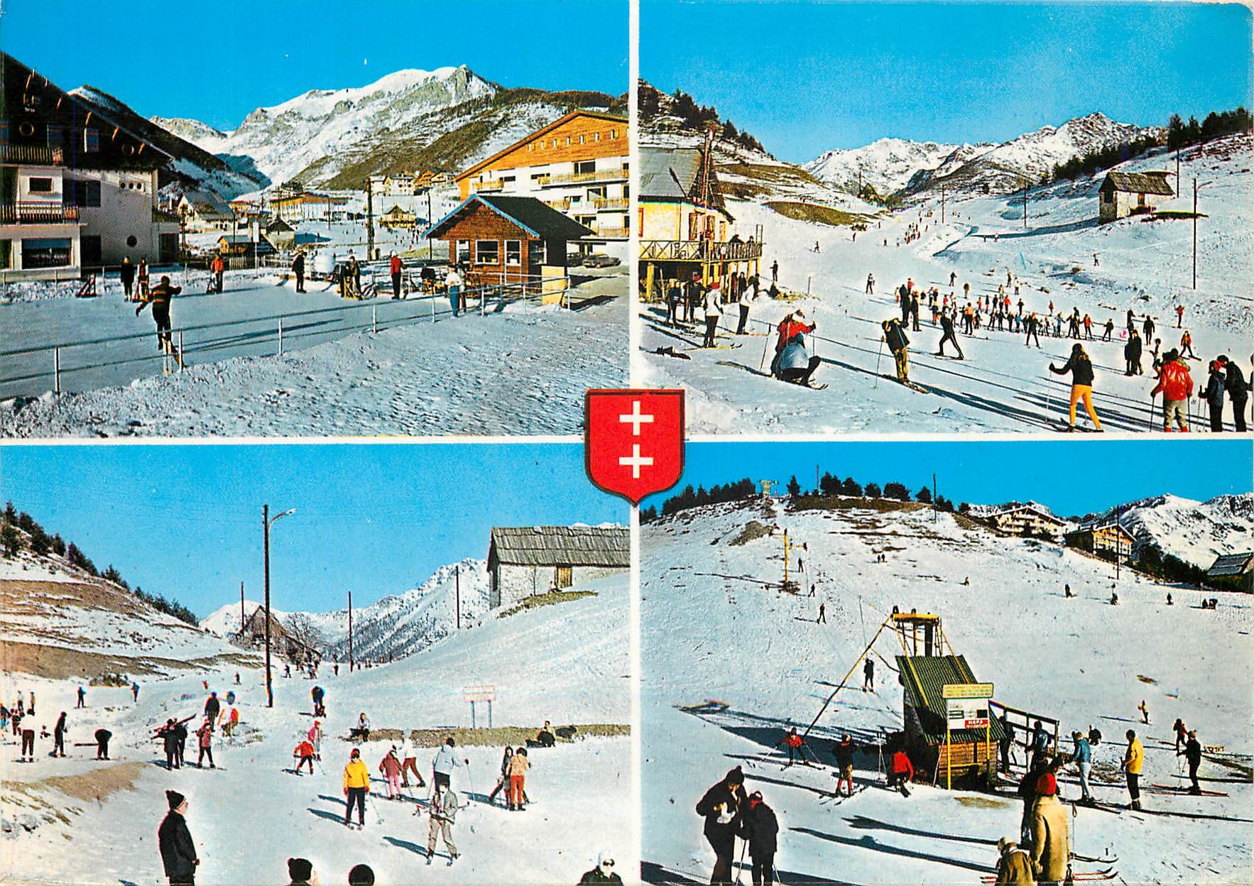 Auron - 1650 m. — La piste de la Savonnette et la Patinoire — CPAPHIL