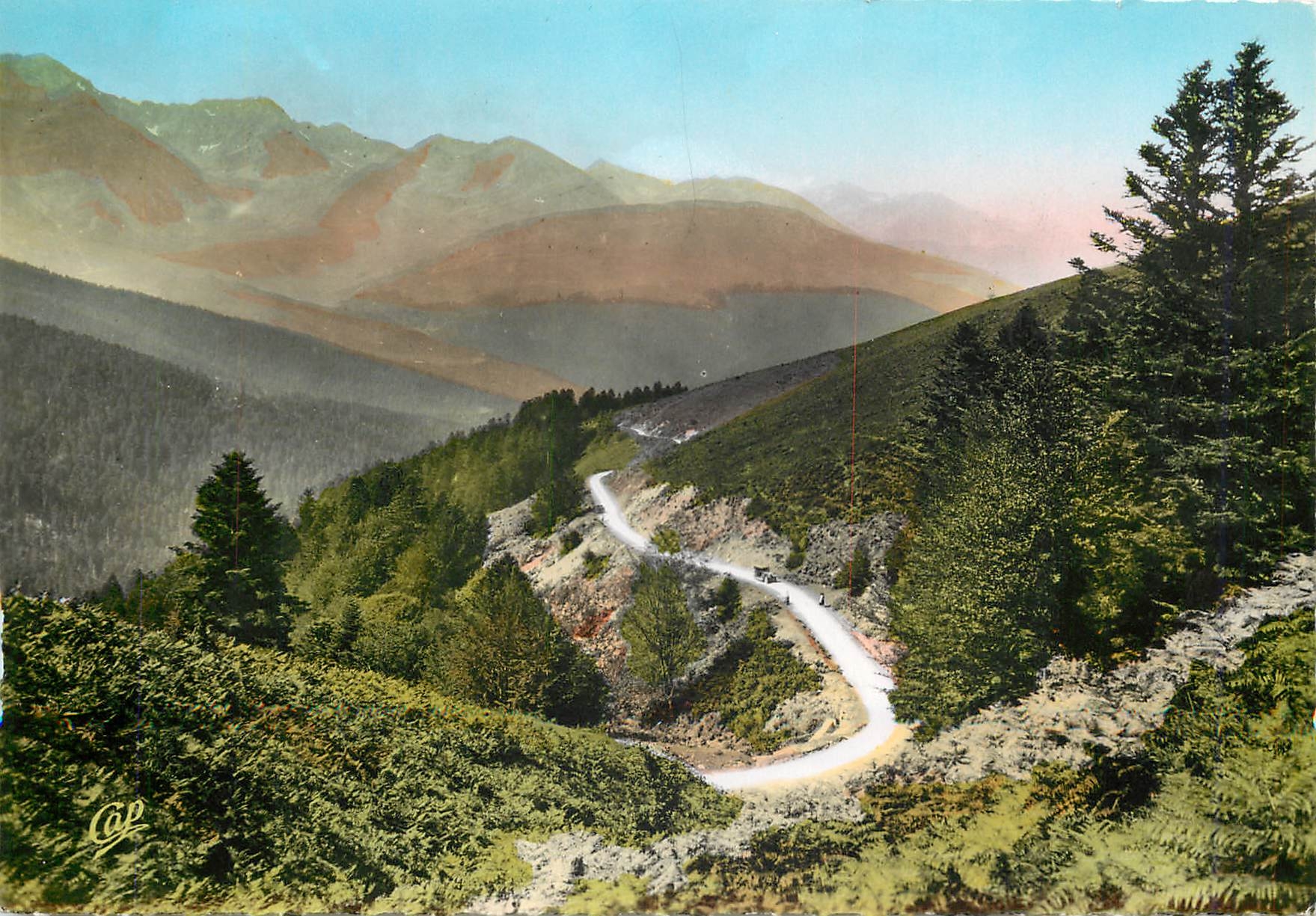 Route du Col d'Aspin — Environs de Bagnères-de-Bigorre — C.A.P. Paris