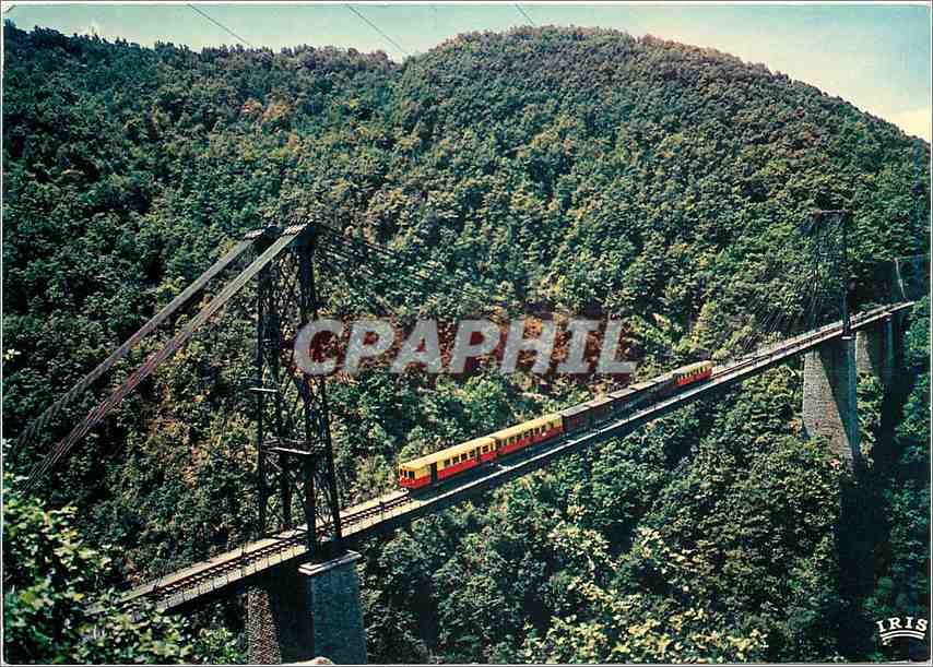 CPM La Cerdagne francaise Le Pont Gisclard Ligne SNCF de Villefranche de Conflent a Mont Louis Train