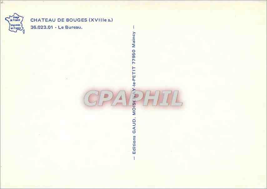 Intérieur d'un salon — Château de Bouges (XVIIe s.) — Éditions GAUD, Maincy — Reverso