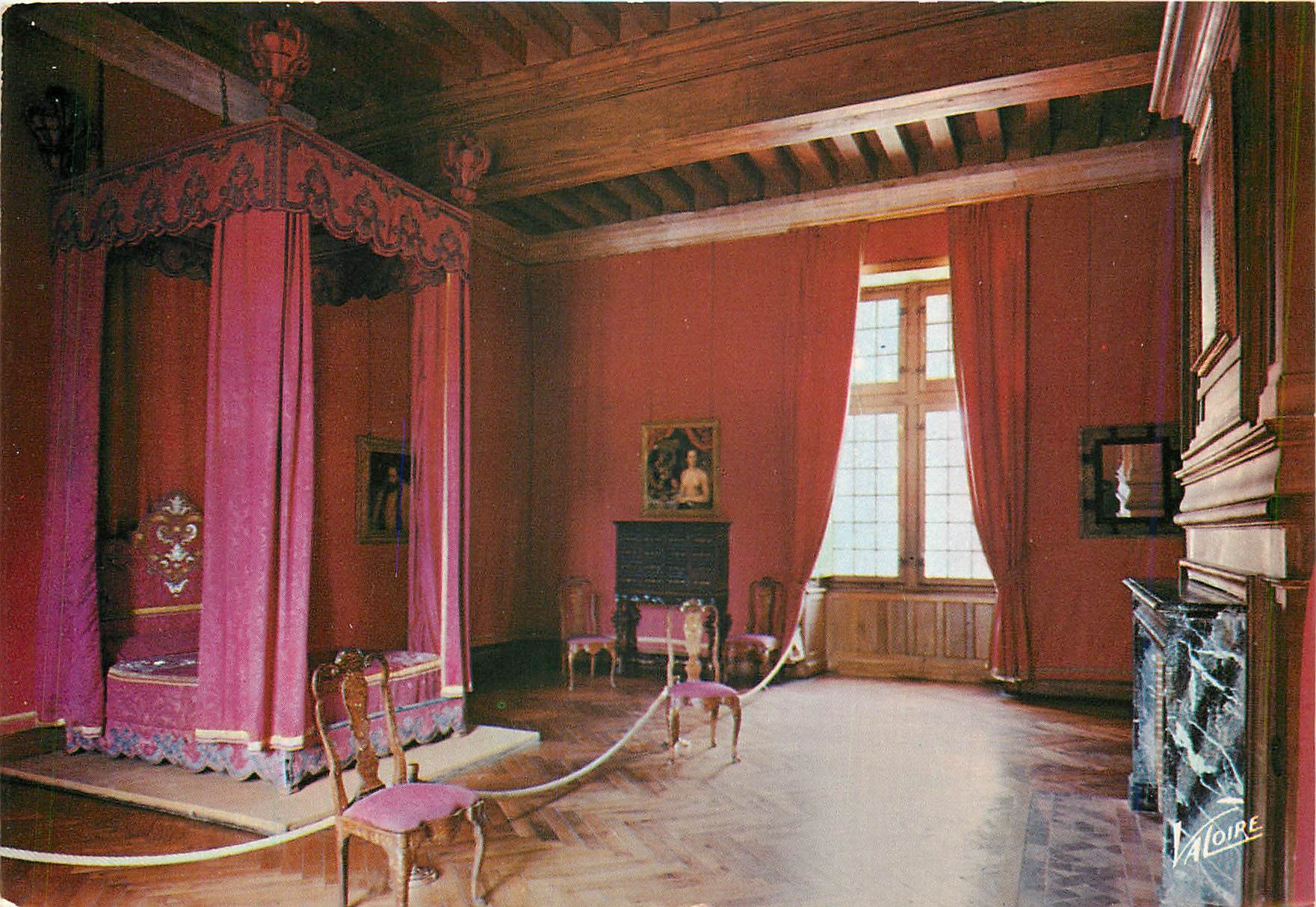 CPM Azay le Rideau Indre et Loire Le Chateau La chambre rouge 