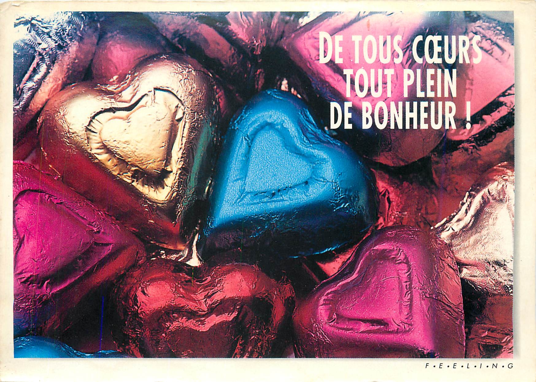 CPM De tous coeurs tout plein de Bonheur 