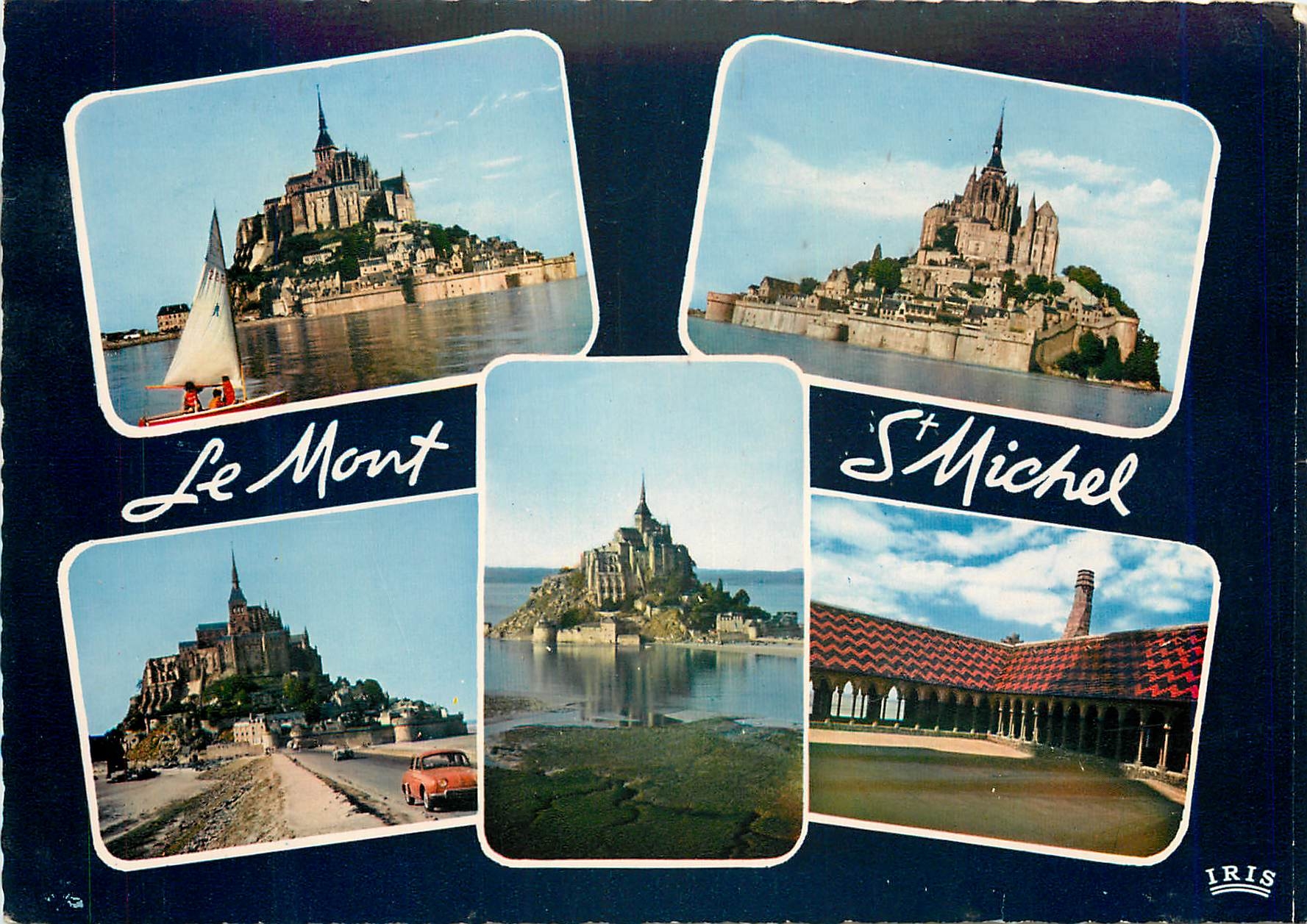 CPM Le Mont St Michel Cote est a maree haute Vue generale 