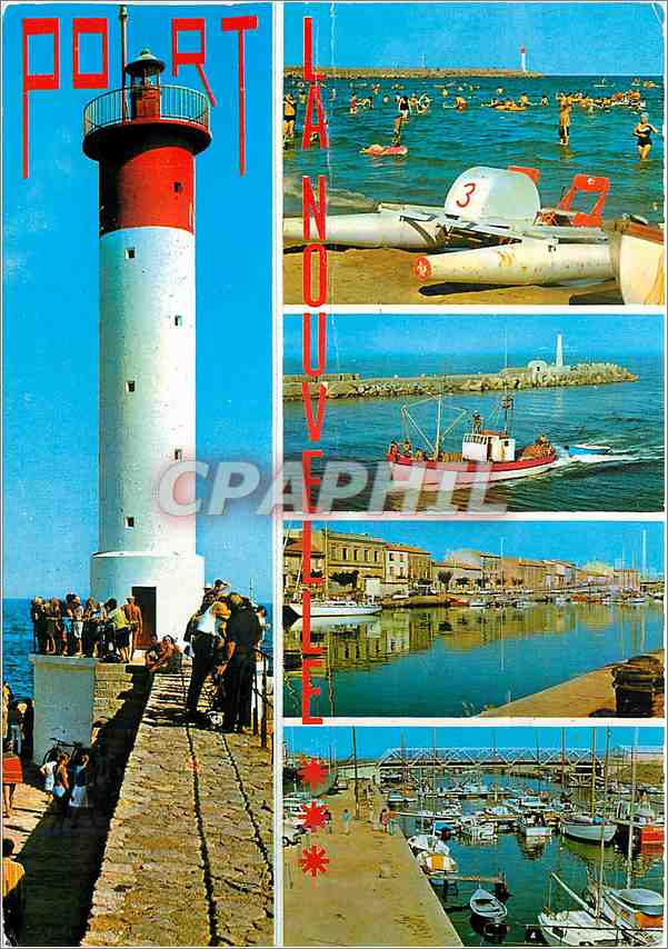 CPM Port la Nouvelle Aude La jetee et le Phare 