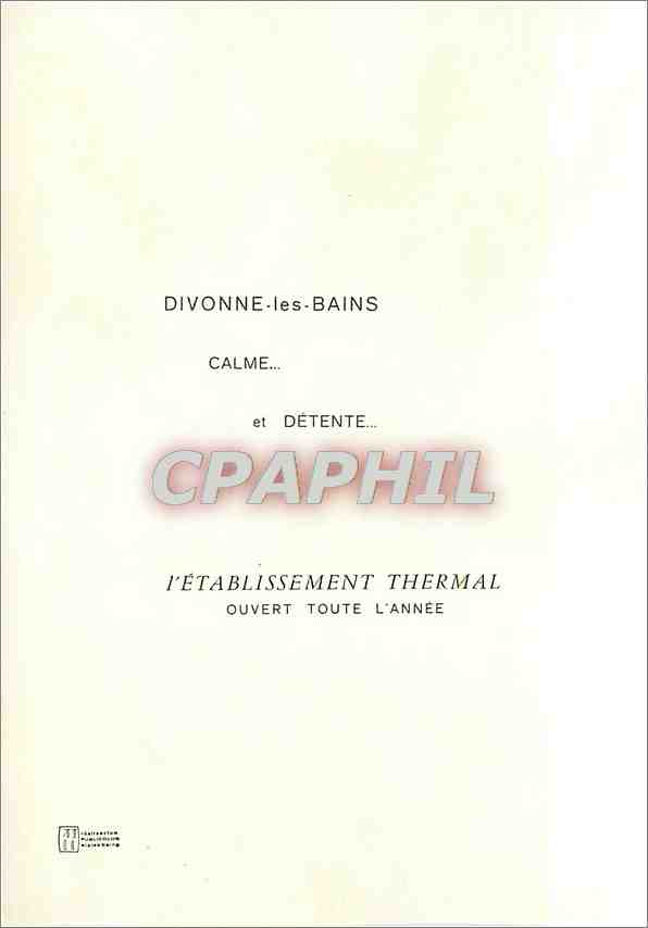 CPM Divonne les Bains Calme et Detente Citroen 2 Cv — Back