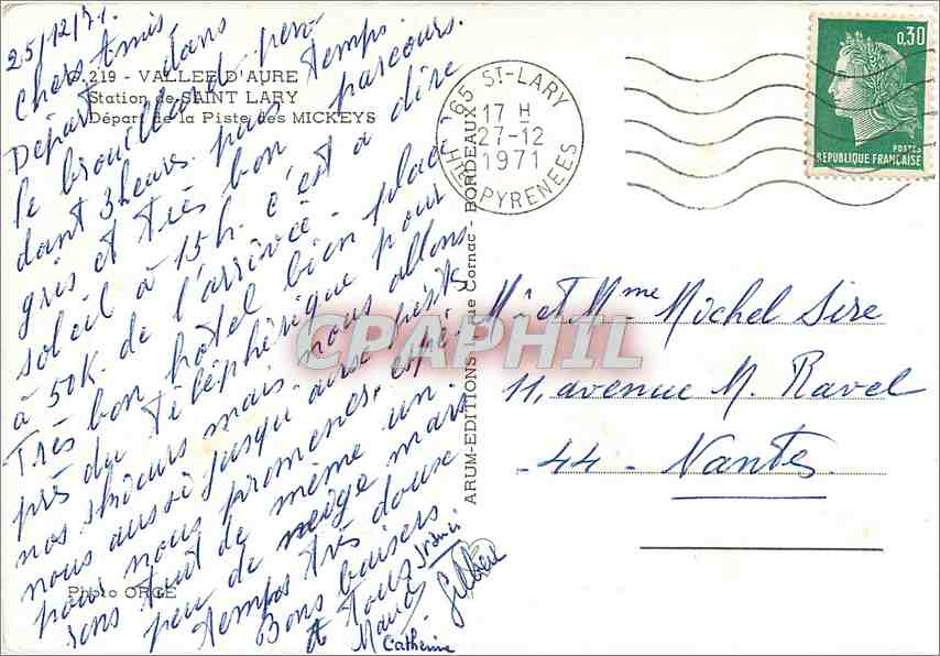 Station de Saint-Lary - Piste des Mickeys — AFUM-ÉDITIONS, n° 219 — Reverso