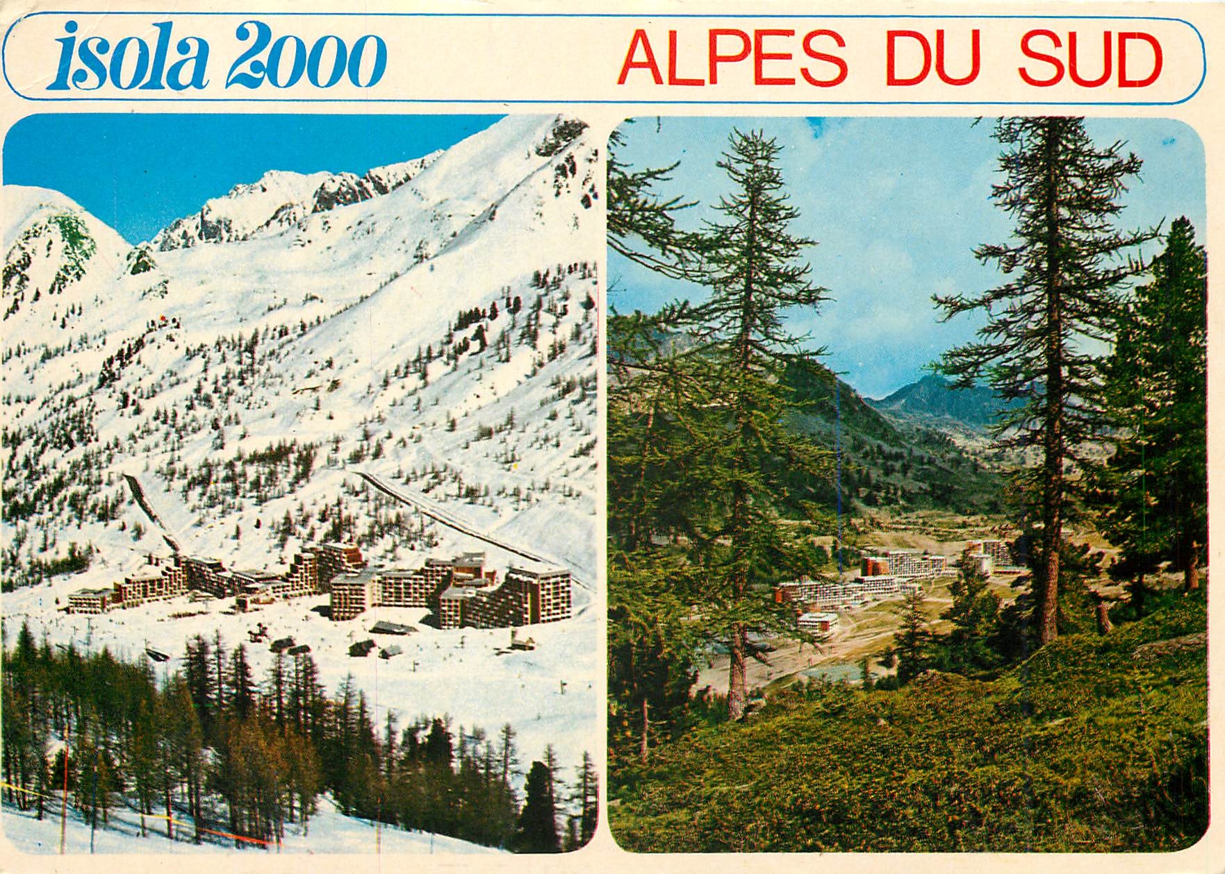 CPM Cote d'Azur French Riviera Isola 2000 Alpes Maritimes Station Eve Hiver 
