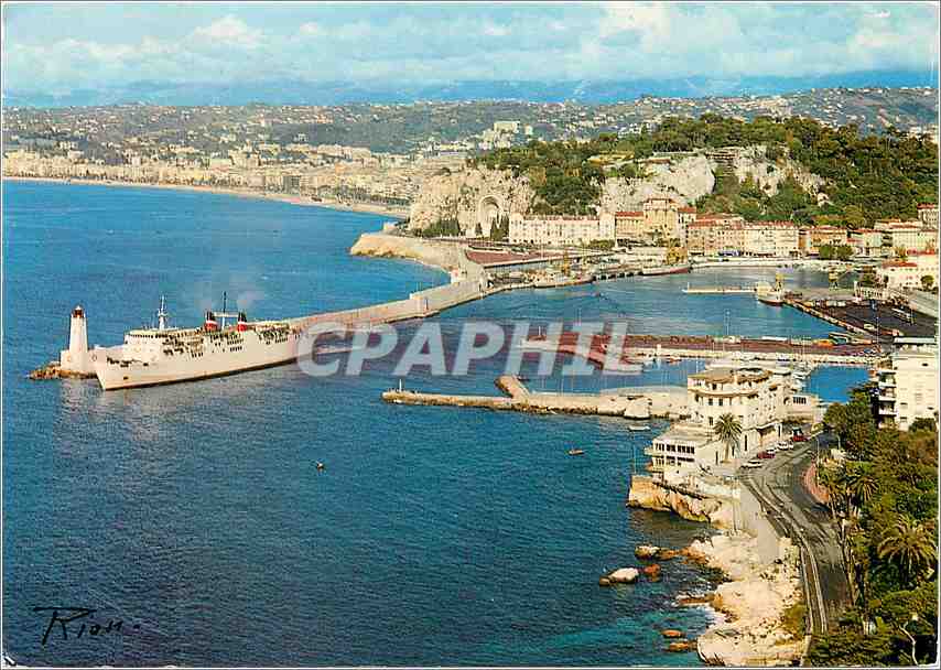 CPM Nice Le Car Ferry partant pour la Corse 