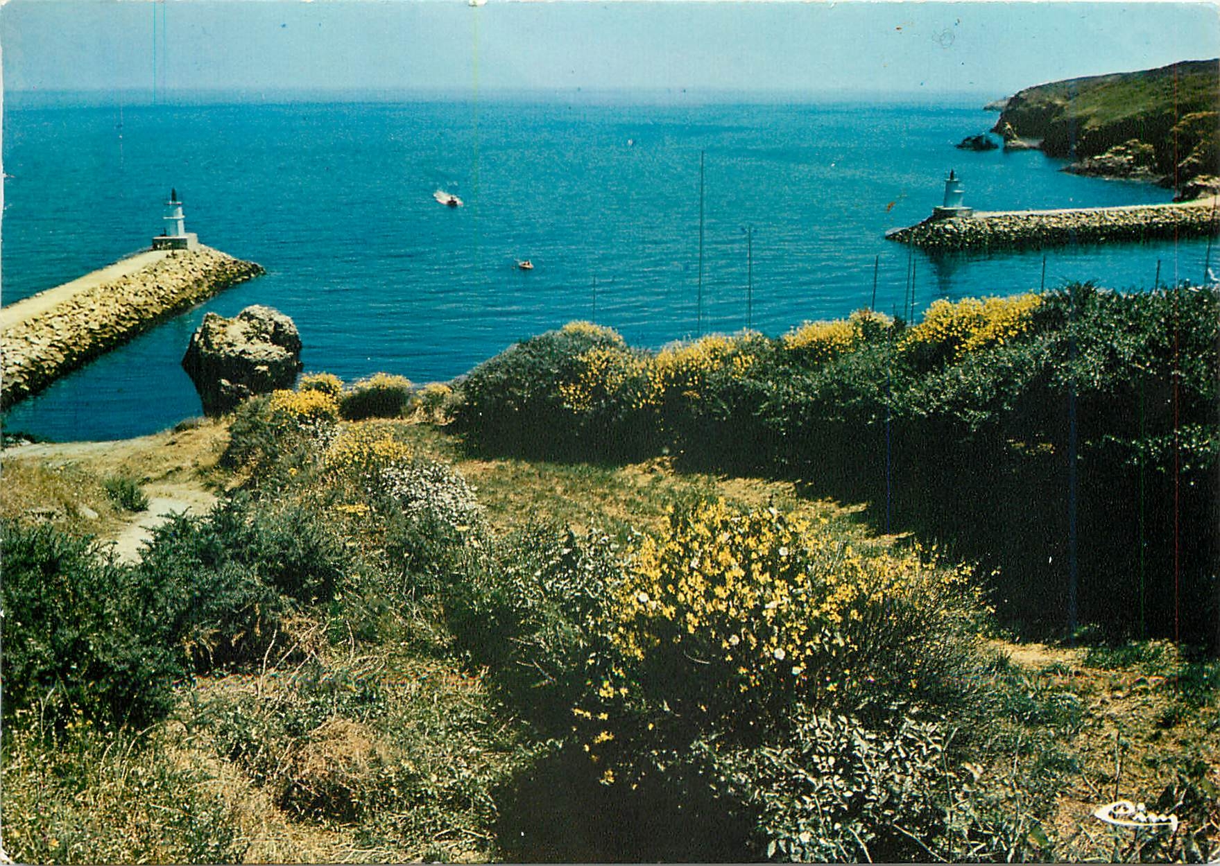 Belle-Île-en-Mer — Entrée du port de Saôzon — Imprimerie de Guiberon