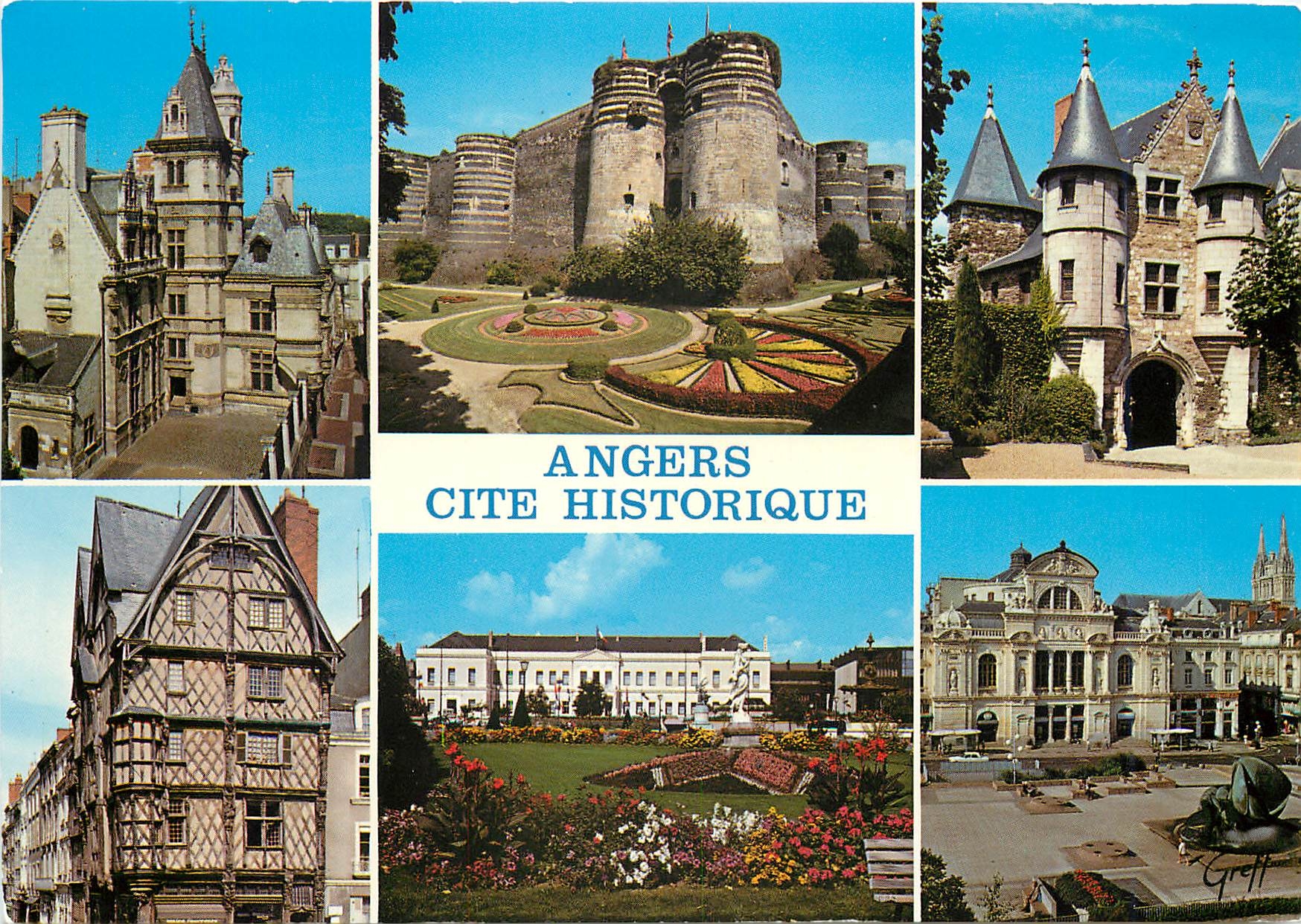 CPM Angers Maine et Loire Chatelet Chateau Hotel Pince 