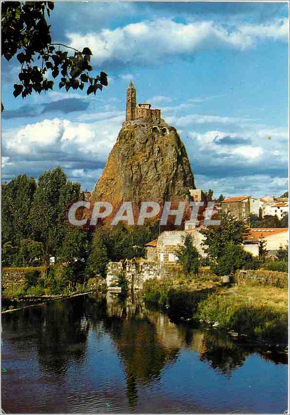 CPM Le Puy en Velay Haute Loire Le Rocher Saint Michel d'Aiguilhe 