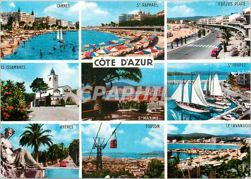CPM Souvenir de la Cote d'Azur 